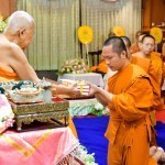 พิธีแสดงมุทิตาฉลองพระภิกษุสามเณรผู้สอบได้เปรียญธรรม ๙ ประโยค และมอบทุนอุปถัมภ์พระภิกษุสามเณรฯ
