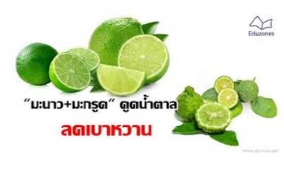 มหัศจรรย์สมุนไพรไทย!!มะกรูด,มะนาว  ลดน้ำตาลในเลือดได้