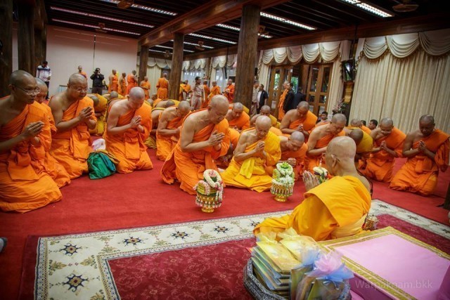 พระสงฆ์แน่นวัดปากน้ำ พร้อมใจถวายสักการะและทำสามีจิกรรมสมเด็จพระมหารัชมังคลาจารย์