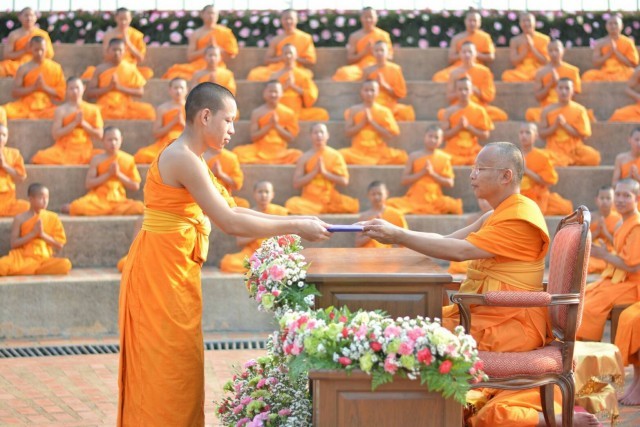 โรงเรียนวัดบ้านขุนเตรียมพุทธศาสตร์ จัดพิธีมอบใบประกาศสามเณรจบชั้นม.3และม.6