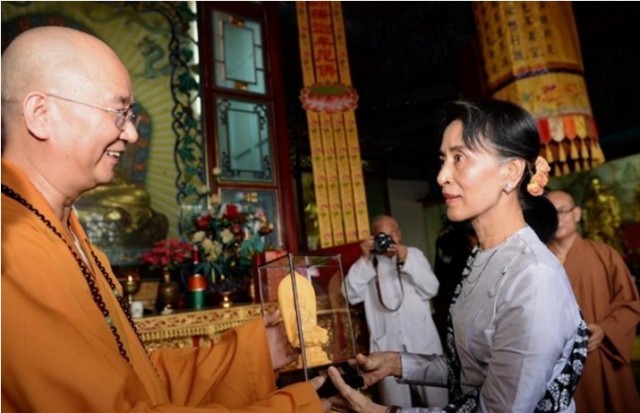 “ซูจี” ย้ำสันติภาพคือเป้าหมายสูงสุดของพม่า