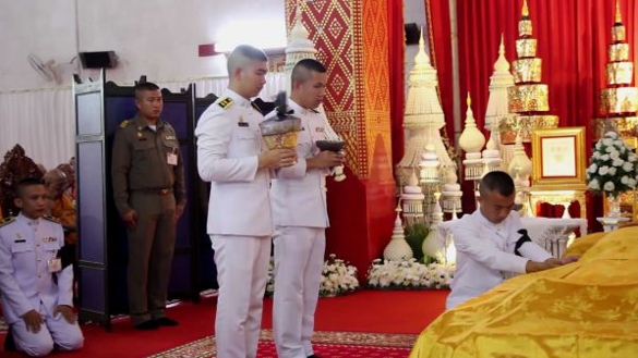 พิธีสรงน้ำหลวงพระราชทาน หลวงปู่พระอุบาลีคุณูปมาจารย์