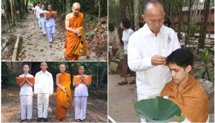 สวนโมกข์ไชยาจัดบวชปฏิบัติธรรมถวายเป็นพระราชกุศล