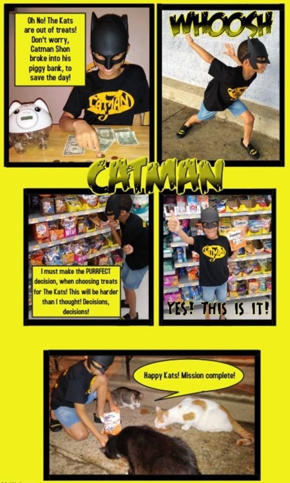 Catman ซูเปอร์ฮีโร่ใจบุญตัวจิ๋ว ผู้พิทักษ์แมวจรจัดในสหรัฐ