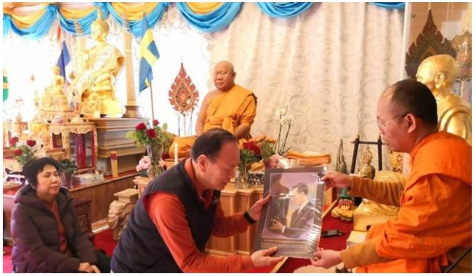 ทูตไทยประจำกรุงสตอกโฮล์มช่วยพระธรรมทูตสวีเดนหนาวจัด