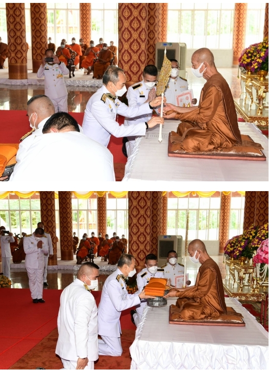 พระเจ้าอยู่หัวโปรดเกล้าฯ ถวายสัญญาบัตร พัดยศ ผ้าไตร “หลวงปู่จื่อ” วัดเขาตาเงาะ