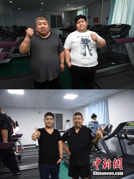 หล่อเลย! พ่อลูกชาวจีน เคยหนักรวมกันกว่า 350 กิโลกรัม จึงชวนกันลดน้ำหนัก สิบเดือนหายกว่าครึ่ง