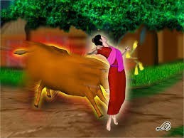 เรื่องจริงสมัยพุทธกาล "ตั้งใจนำดอกบวบขมบูชาพระเจดีย์..ถูกวัวขวิดตาย..ไปเกิดบนสวรรค์ชั้นดาวดึงส์"