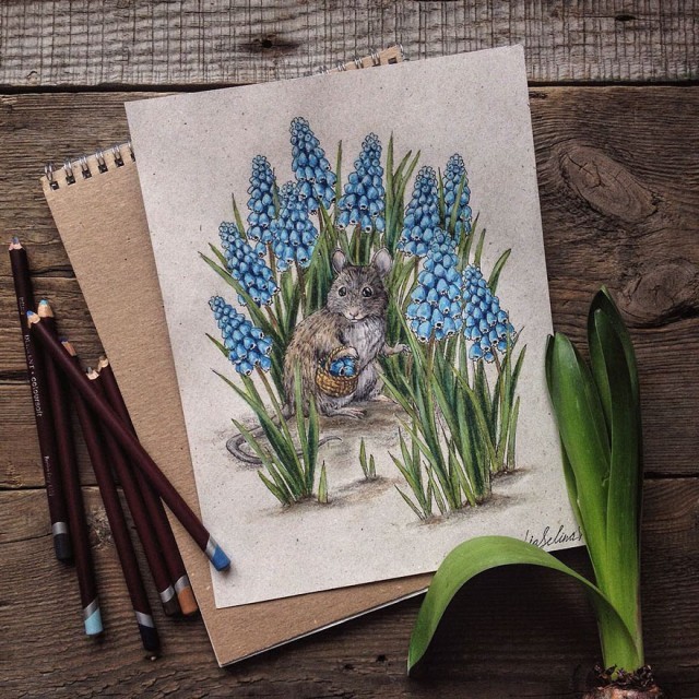 ศิลปินรัสเซียทำเก๋ วาดรูปการ์ตูนการ์ด จากความชื่นชอบเทพนิยาย