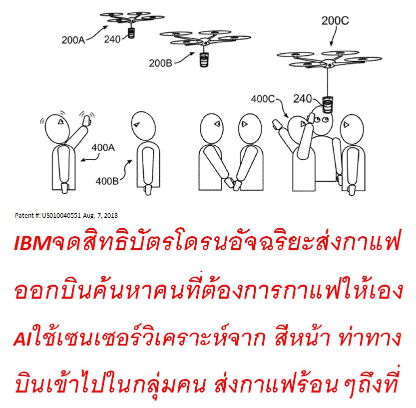 โดรนอัจฉริยะ บริการส่งกาแฟร้อนถึงตัว