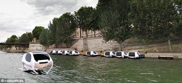 ฝรั่งเศส เปิดตัว Sea Bubble แท็กซี่ทางน้ำ