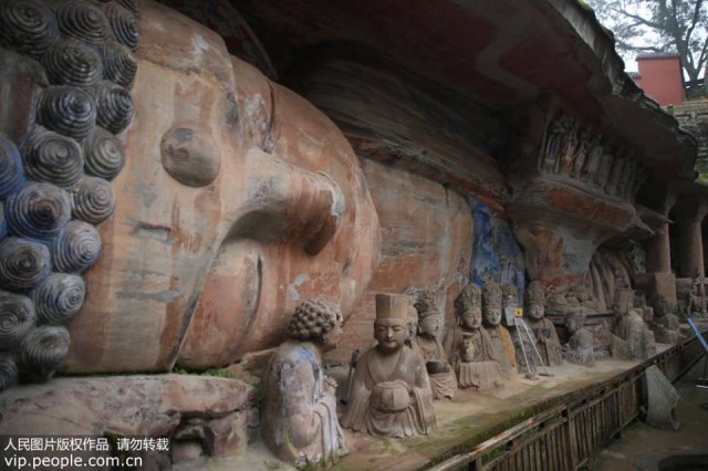 หนึ่งในมรดกโลก “ต้าจู๋” พระพุทธรูปนอนแกะสลักจากหินที่ใหญ่ที่สุดในโลก มีความยาวถึง 31 เมตร