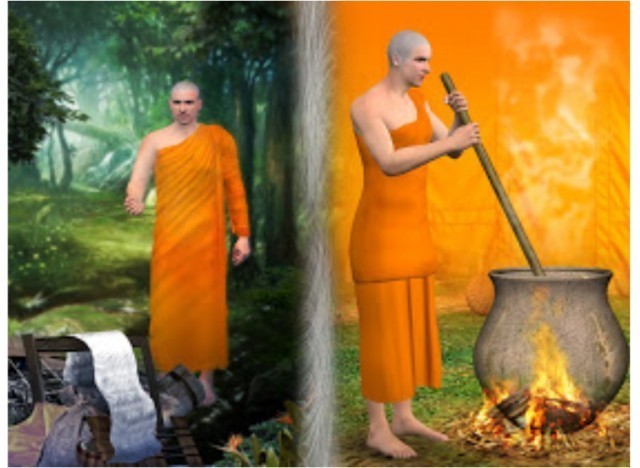 จุดกำเนิดของการ"ทอดผ้าป่า "มาจากเทพธิดาบนสวรรค์ชั้นดาวดึงส์
