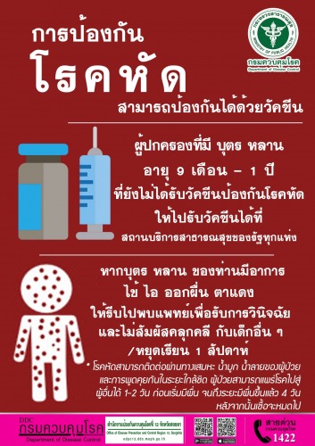 กรมควบคุมโรคเตือน!! หากมีไข้สูง มีผื่นนูนแดงที่ใบหน้า ควรรีบพบแพทย์ทันที