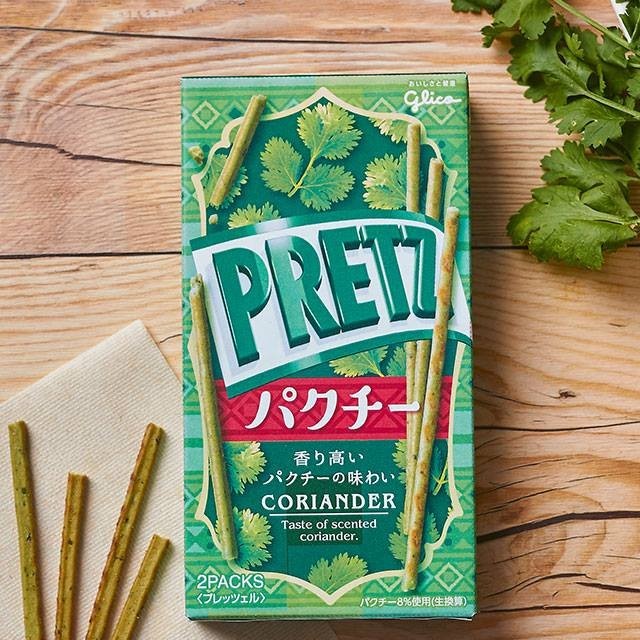 ผักชีฟีเวอร์ ในญี่ปุ่น กูลิโกะออกขนมรสใหม่ 'เพรทช์ รส ผักชี'
