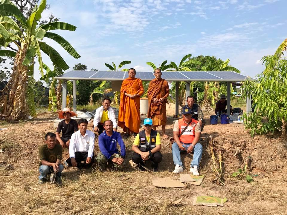ทัศนาพระทำ โซล่าร์ระบบประปาท่านเจ้าคุณฯ