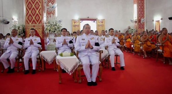 พิธีสรงน้ำหลวงพระราชทาน หลวงปู่พระอุบาลีคุณูปมาจารย์