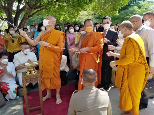 พศจ.ลพบุรี ร่วมพิธีถวายผ้าพระกฐินประทานและพิธียกช่อฟ้าอุโบสถ วัดนิคมสามัคคีชัย