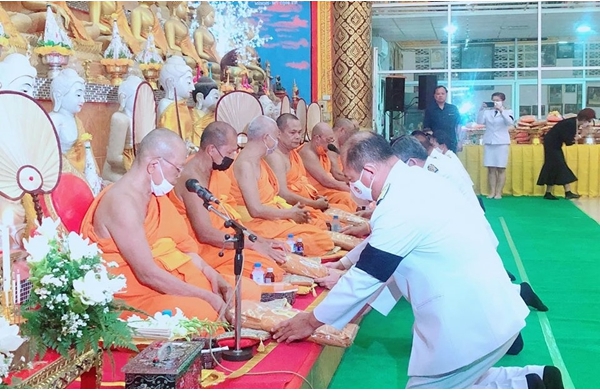 แม่สอด จัดพิธีพระราชทานน้ำหลวงสรงศพ "พระราชวีรากร" อดีตเจ้าคณะจังหวัดตาก