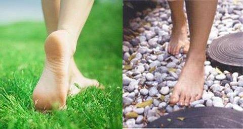 เดินย่ำ เท้าเปล่า...(ธรรมชาติบำบัด)