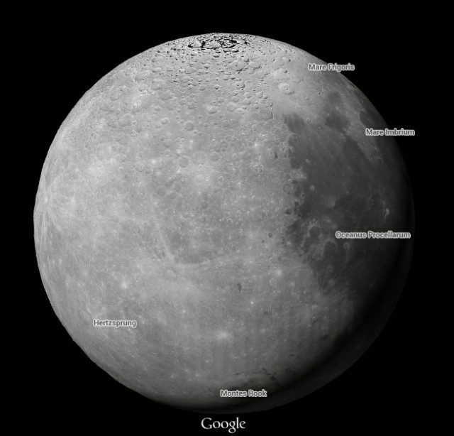 Google Maps สำรวจอวกาศด้วยการเพิ่มดาวเคราะห์ในระบบสุริยะ พร้อมดวงจันทร์บริวาร