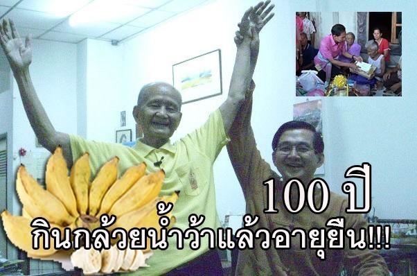 กล้วยน้ำว้าผลไม้มหัศจรรย์ กินแล้วอายุยืนยาว!!!