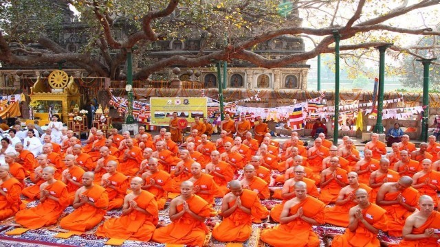 วัดไทยพุทธคยา-วัดสระเกศราชวรมหาวิหาร จัดบวชนักเรียนนายร้อยตำรวจศึกษาพระธรรม