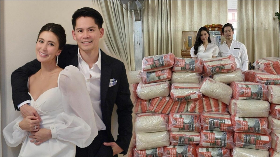 ริต้า-กรณ์ ส่งกำลังใจ มอบข้าวสาร 2,500 กก. ถวายวัด แจกชุมชนที่เดือดร้อน