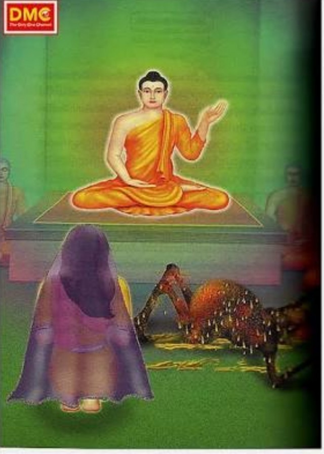 อนุสาสนีปาฏิหาริย์ของพระตถาคต ทำให้พระนางรูปนันทาละความยึดมั่นในรูปโฉมบรรลุธรรมเป็นพระอรหันต์