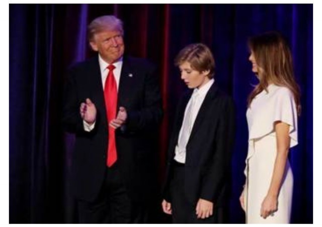 เปิดภาพ"บาร์รอน ทรัมป์ "หนุ่มน้อยผู้รักสีขาวและความสะอาดลูกชายคนเล็กของว่าที่ประธานาธิบดีสหรัฐคนใหม่