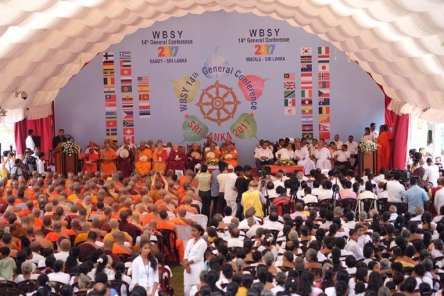 ประชุมสุดยอดพุทธศาสนาโลก  "ผู้นำพุทธ เพื่อสันติภาพที่ยั่งยืน" ที่ศรีลังกา