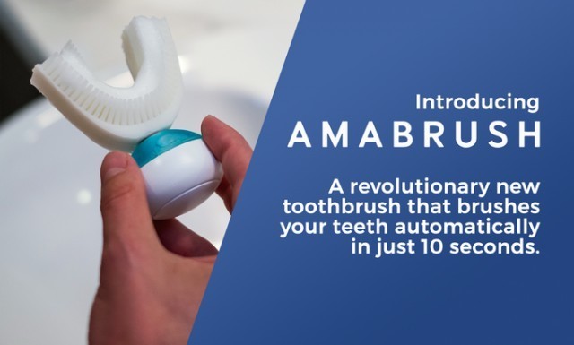 Amabrush แปรงสีฟันแห่งโลกอนาคต ไม่ต้องเมื่อยมือ แค่อมเข้าปากเดี๋ยวฟันก็สะอาดแล้ว