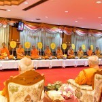 พิธีแสดงมุทิตาฉลองพระภิกษุสามเณรผู้สอบได้เปรียญธรรม ๙ ประโยค และมอบทุนอุปถัมภ์พระภิกษุสามเณรฯ