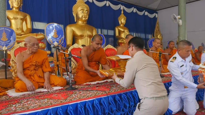 จ.ชัยนาท ร่วมกับ กองทัพเรือ นำผ้าพระกฐินทอดถวาย ณ วัดปากคลองมะขามเฒ่า อำเภอวัดสิงห์